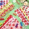 20 Pcs 10''x10'' Quilting Fabric Square Summer Strawberry Quiltted Fabric